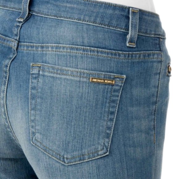 Michael KORS Denim Izzy Skinny Jeans with Zipper Pockets Size 10 - Picture 3 of 12